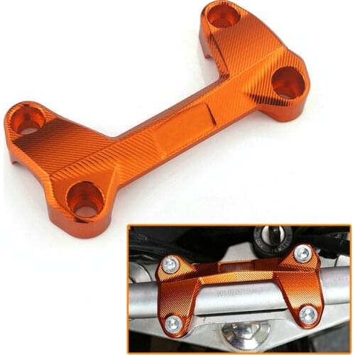 High Quality Motorcycle CNC Aluminum Handlebar Risers Top Cover Clamp Fit For Dirt Bike Duque 390 200 125 orange black