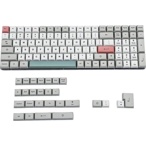 XDA Profile 125 Dye Sub 9009 Retro PBT Full GK61 Keycaps For Mechanical Keyboard Filco Ducky 104 TKL 87 61 GK61X GK61XS GK87