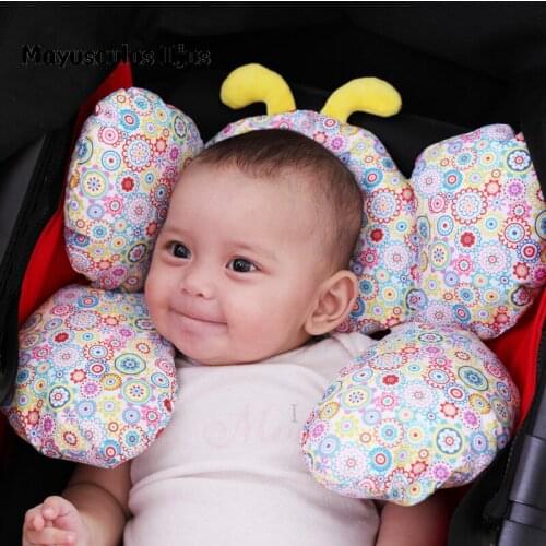 ZH 1PC Baby Anti-flat Head Resting Pillow Car Seat Safety Head Pillow Travel Sleeping Cart Pillow