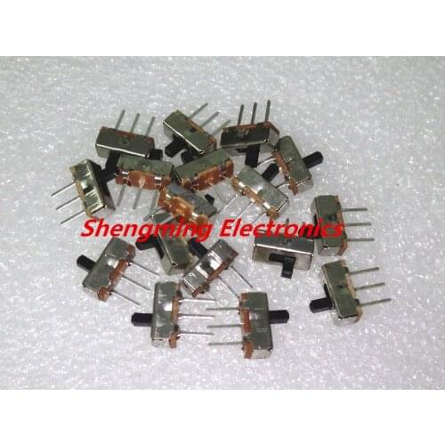 100pcs 1 Way 2 Postion Slide Switch PCB Mount SS12d00G3