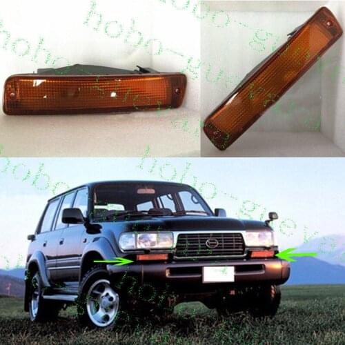 Fit For Toyota LandCruiser LC80 4500 FZJ80 1991-1997 No bulb FOG Light Yellow COVER 2pcs