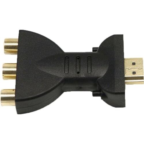 2019 New High Quality Gold-plated HDMI-compatible to 3 RGB RCA Video Audio Adapter AV Component Converter