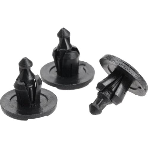 50Pcs Auto Fastener Clips Fit 8mm Hole Bumper Fender Liner Push-Type Clips Retainers Door Panel Plastic Rivets For Nissan