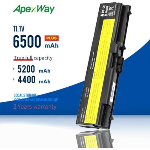 Apexway Laptop Battery For Lenovo ThinkPad L421 L510 L512 L520 SL410 SL510 T410 T410i T420 T510 T510i T520 T520i W510 W520