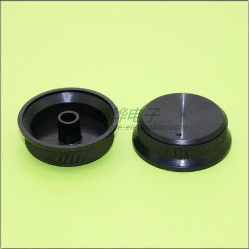 10 pieces 39*12.5MM black plastic knob potentiometer knob speed control knob flower shaft inner hole 6MM