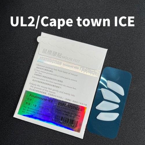 Esportstiger General Enhanced Ice Edition Mouse Skates Feet For Finalmouse ULTRALIGHT Air58CAPETOWN ul2 White Glides