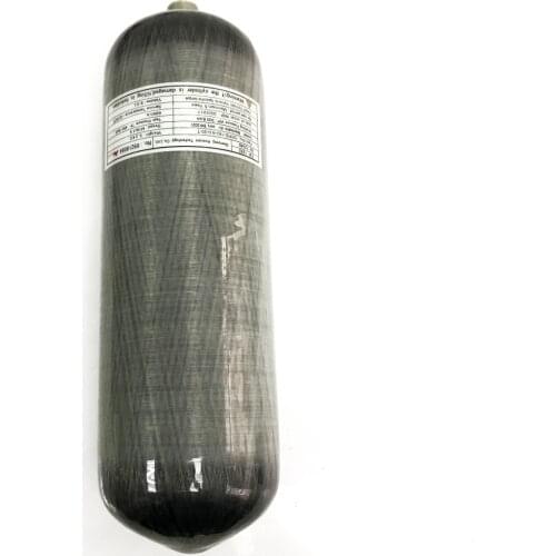 AC1090 Composite Carbon Fiber Compressed Air Cylinder 4500Psi 9L PCP Air Tank High Pressure Paintball Tank PCP Air Rifle Hunting