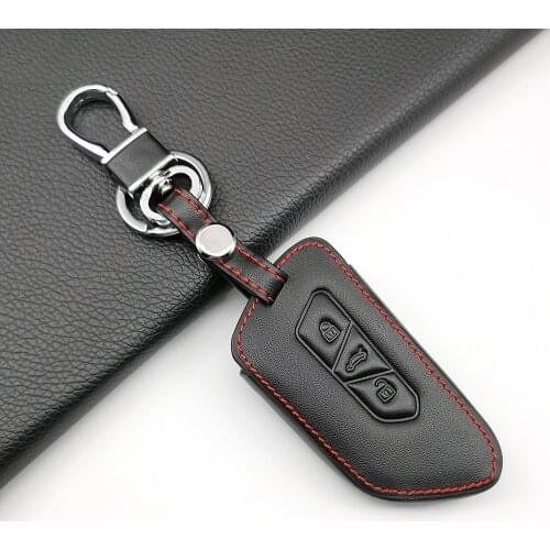 Leather key cover shell fob holder for seat leon 2021 leon mk4 for volkswagen VW Golf 8 Mk8 for skoda a8 2020 key car key case