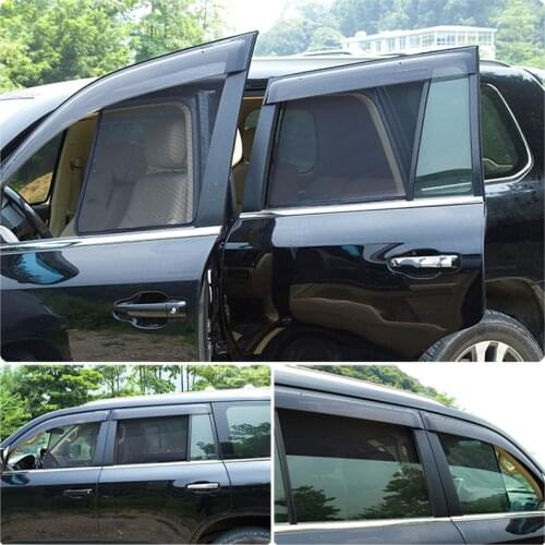 Magnetic For Toyota Land Cruiser LC200 2008~2018 Car Window Sunshield Sunshade Curtain Visor Gauze Mesh Protection Cover