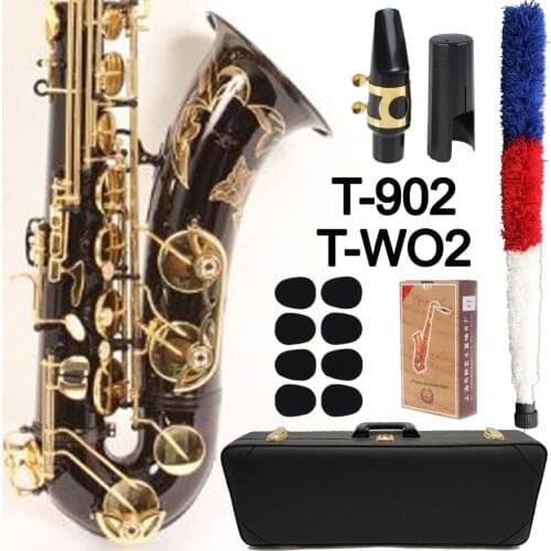 MFC Tenor Saxophone T-902 T-WO2 Black Lacquer Sax Tenor Mouthpiece Ligature Reeds Neck Musical Instrument Accessories