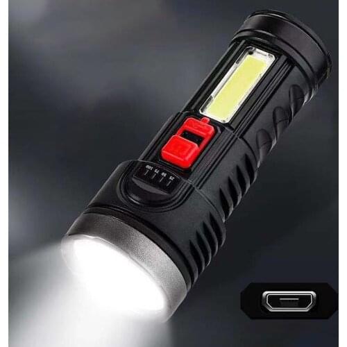 Multi-function LED Flashlight USB Long-range Light Portable Torch Light Emergency Flashlight Outdoor Camping Tent Flashlight