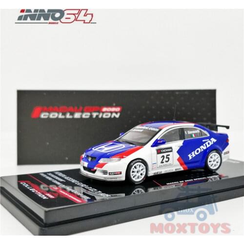 INNO64 1:64 HONDA ACCORD Euro-R (CL7) #25 JAS MOTORSPORT Diecast Model Car
