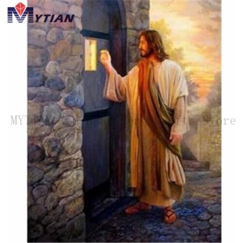 MYTIAN diy Diamond Painting Jesus Religion Icons Diamond Embroidery Picture Of Resin Cross Stitch Full Diamond Mosaic Home Decor