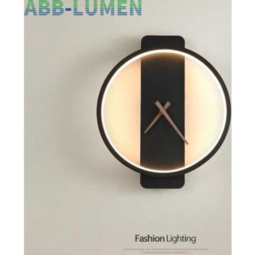 Wall Lighting clock led wall lamp bedroom light nordic wall lamps for living room wall decor bedside lamp led wall Light home