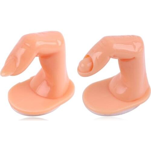2021 New Plastic Practice Fake Finger Nail Art Model Finger Tool Adjustable DIY Tools