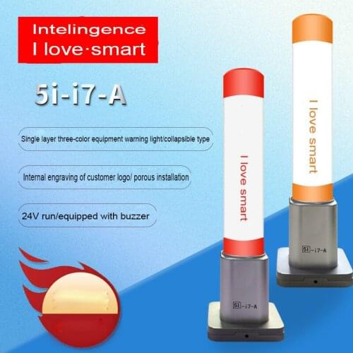 New LED 3-Colors In 1 Layer Alarm Signal Warning Light Crystal Indicator Safety Buzzer Lamp For Industrial Safety CNC Machines