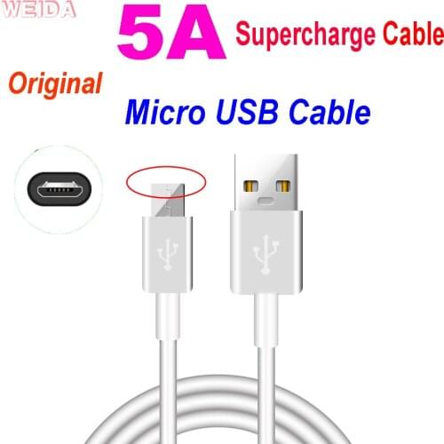 Original Micro USB Cable 5A Fast Charging Micro Data Cord For Huawei Samsung Xiaomi Redmi Android Mobile Phone Charge Cable