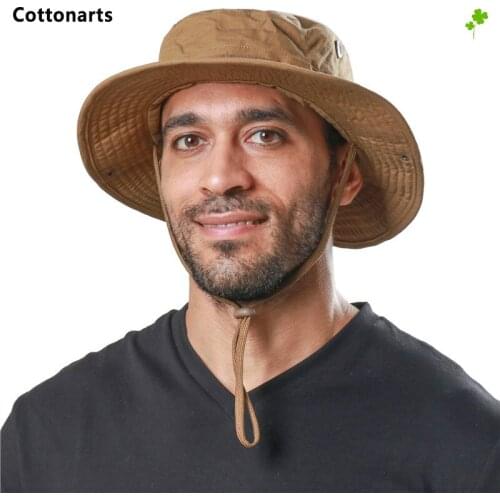 Waterproof Bucket Hat Summer Men Women Boonie Hat Outdoor UV Protection Wide Brim Sun Hat Panama Safari Hiking Fishing Caps Hats