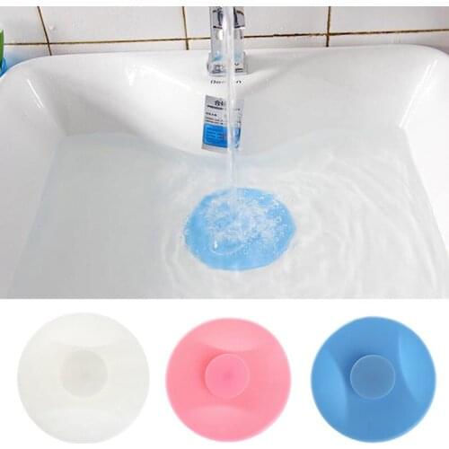 3Colors Rubber Kitchen Tub Sink Floor Drain Plug Bath Laundry Water Stopper Tool