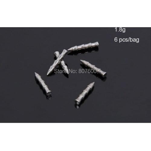 Fishing Nail sinker Tungsten Sinker 1.8g/19mm 12 pcs/lot