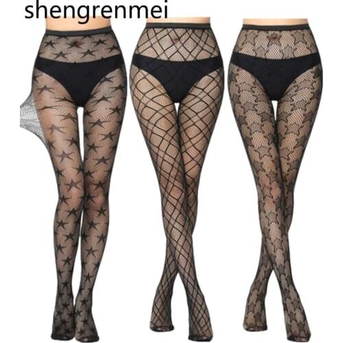Shengrenmei 2019 HOT Media Pantyhose 5 Different Styles Mesh Fishnet Nylon Tights Long Stocking Lingerie Stockings Dropshipping