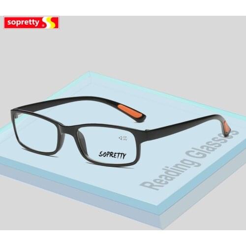 TR90 Ultra-light Resin Material Reading Glasses ,Toughness For Female Male Presbyopic Glasses (+1.00--+4.00 Presbyopia ) R801
