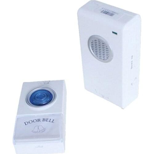 V002A doorbell with 1 emitter 1 receiver w/ battery 23A 12V receiver power by AC 110-220V wireless door bell doorbell chime