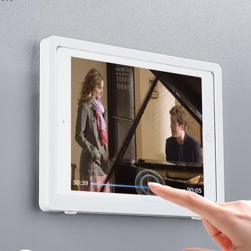 Waterproof Tablet Case Box Self-adhesive Holder Touch Screen Home Wall Bathroom For iPad Pro Shell Shower Sealing Storage Box