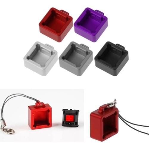1PC Metal CNC Aluminum MX Switches Tester Base for Mechanical Keyboard Switches Keycap Keychain Toys Stress Relief Gifts