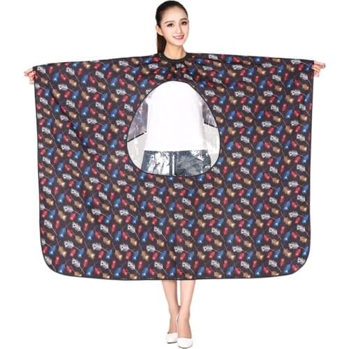 1pcs Professional Hairdressing Apron Hair Cutting Flower Printing Cape Barber Styling Salon Camps Hairdresser Wrap Cloth