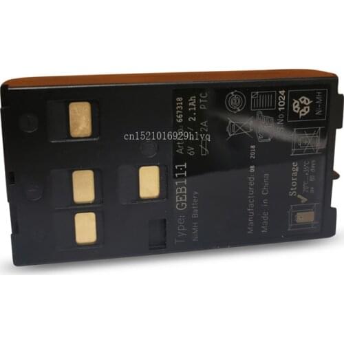1PCS High Quality NEW GEB111 Battery Survey Instrument battery NiMH 6V 2.1Ah for TPS TC series,GS series ,SR series