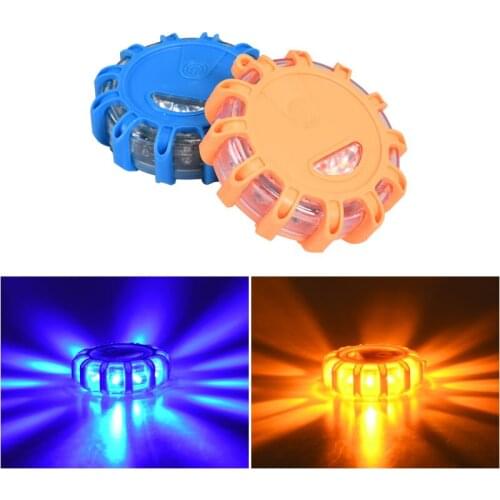 1X Magnetic LED Strobe Warning Light Car Emergency Road Rescue Safety Flashing Lights Roadside Auto Signal Beacon Lamp Accessory