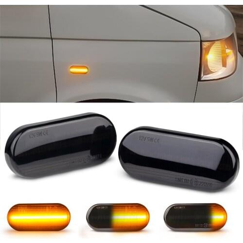2PCS/Pair Led Turn Signal Side Marker Dynamic Light Lamp For Volkswagen VW Bora Golf 3 4 Passat 3BG Polo SEAT Ibiza Skoda Ford