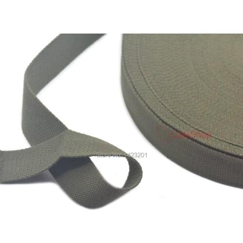 5/15/25 Yards / Lot 38mm 1.5" Cotton Webbing Ribbon Woven Roll Buckles Strap Hook Handbag Sewing Craft