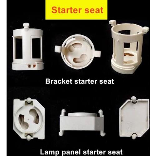 5pcs Starter Lamp Bracket T8 Lamp Panel Starter Inductance Fluorescent Lamp Bracket Grille Lamp Panel Lighting Accessories