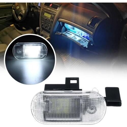 White LED Car Glove Box Light Storage Compartment Light For VW Golf Mk4 Bora Touran Touareg Caddy For Skoda Fabia Octavia Superb