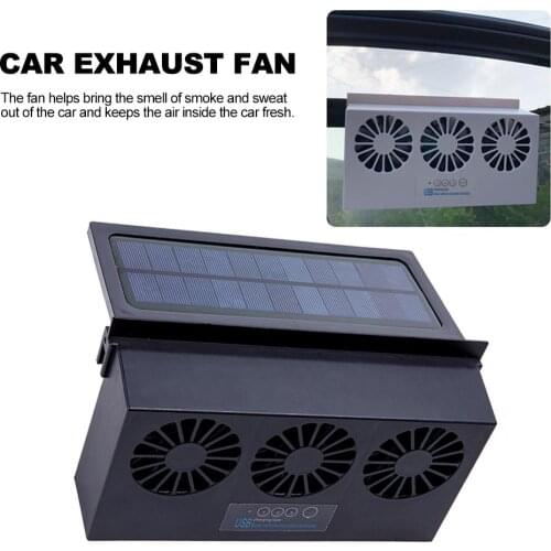 Car Fan 6th Generation Power Supply Car Solar Powered Exhaust Fan Auto Ventilation Fan Car Styling Car Exhaust Fan Car Cooler