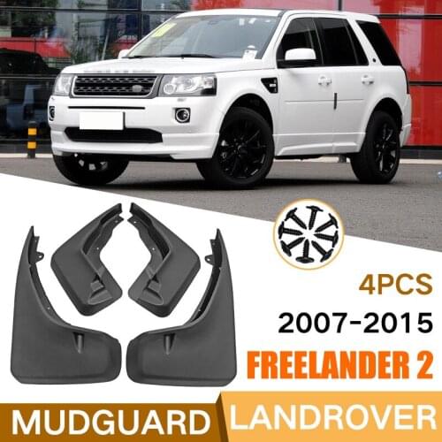 For Land Rover Freelander 2 LR2 2007-2015 Mud Flaps Mudflaps Splash Guards Front Rear Mudguards 4PCS ABS Fender Car Accessories