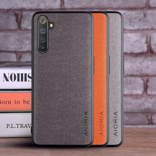 Textile fabric case for Oppo Realme 6 pro, withTPU+PC 2in1 material,phone case for Oppo Realme 6 pro case cover capa