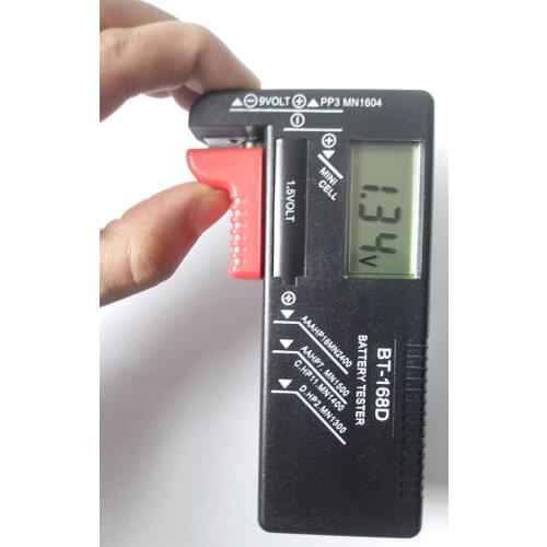 1pcs 1.5 v - 9 v battery voltage tester digital type voltage meter