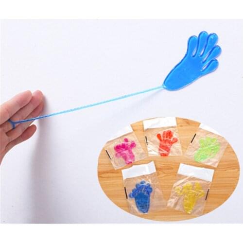 EHBqna 5Pcs Kids Sticky Hands Palm Elastic Squishy Slap Hands Palm Toy Children Party Favors Novelty Gift Fun Jokes Game Random