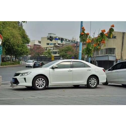 Chrome Door Visor Window Sun Rain Shield Silver Trips Eaves for Toyota camry 2012-2017