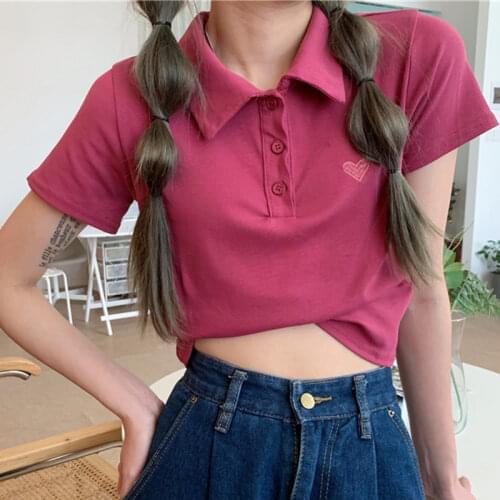 Lucyever Women's Cropped T-shirts