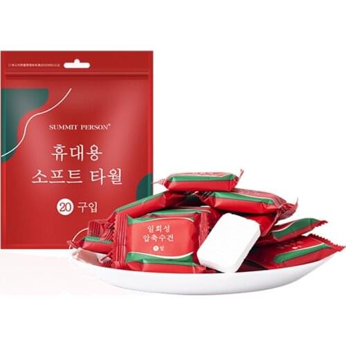 Mini Compressed Towel Soft Comfortable Portable Tissue Factory Biodegradable Cleaning Coin Portable Fashion for Woman