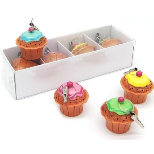 Cup Cake Tablecloth Weights Cute Table Clip Clamps Table Cover Weights for Outdoor Garden Party Picnic, Set of 4