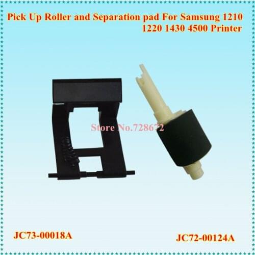 1p JC72-00124A Separation Pad + 1p JC73-00018A Pickup Roller for Samsung ML 1210 1220 1430 4500 555P Lexmarks E210 Printer Parts