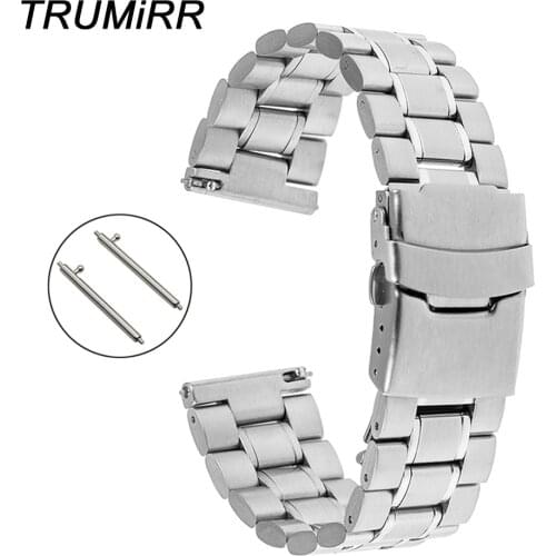 22mm Quick Release Watch Band for Samsung Galaxy Gear 2 R380 Neo R381 Live R382 Moto 360 2 46mm Stainless Steel Strap Bracelet