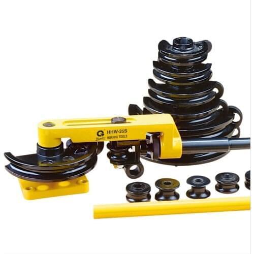 Manual bending machine Pipe Tube Bending Machine 3/8 to 1 Inch Iron Pipe Bending With 7 Dies Heavy Duty Tube Bender