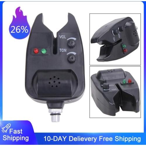 Multi-function Carp Fishing Black Bite Alarm Sound Alarm Bell On Fishing Rod Adjustable for Fishing