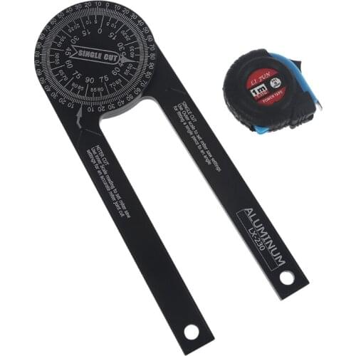 Miter Saw Protractor Featuring Precision Laser-Inside & Outside Miter Angle